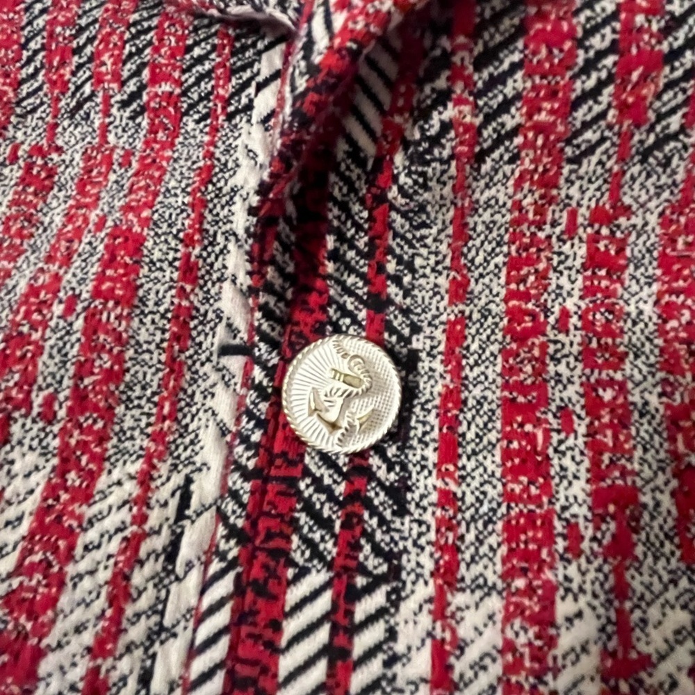 Cabi Patchwork Blazer, style #6028, Size XL Parisian Chic Statement Knit Blazer - Picture 6 of 6